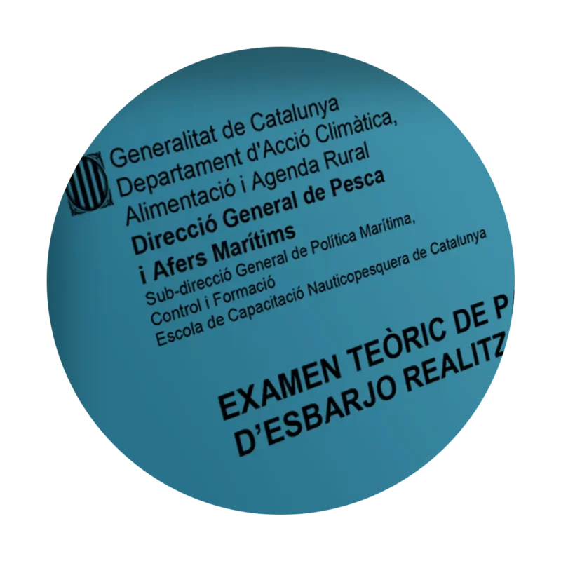 Gestión de inscripción en el examen para títulos náuticos de recreo y pago de tasas en Cataluña con EscolaPort