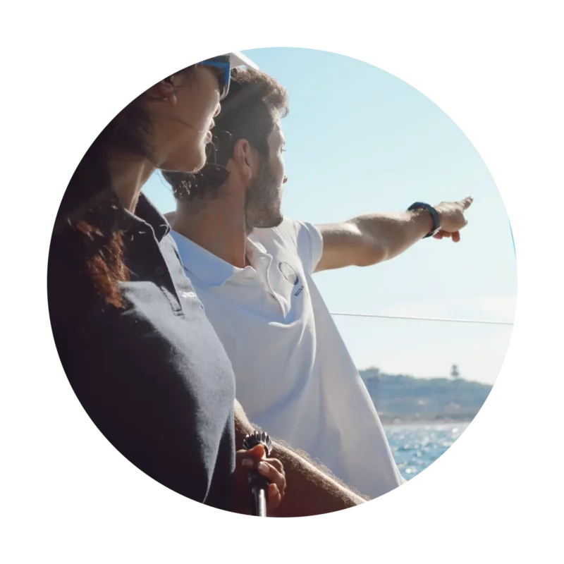 Práctica individual de maniobras en puerto. EscolaPort. Barcelona