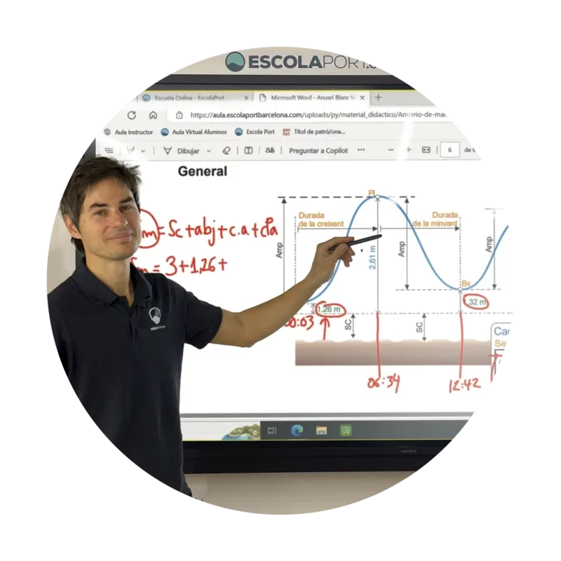 Patrón de yate - Curso teórico presencial - Fin de semana - EscolaPort - Barcelona