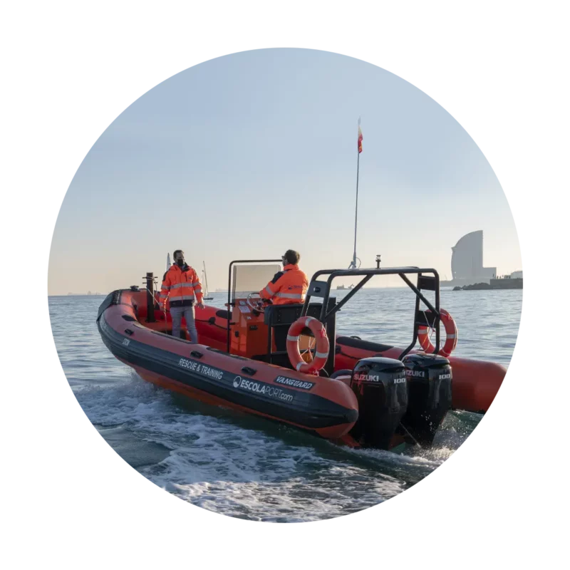 Curso STCW - Botes de rescate rápidos - EscolaPort - Barcelona