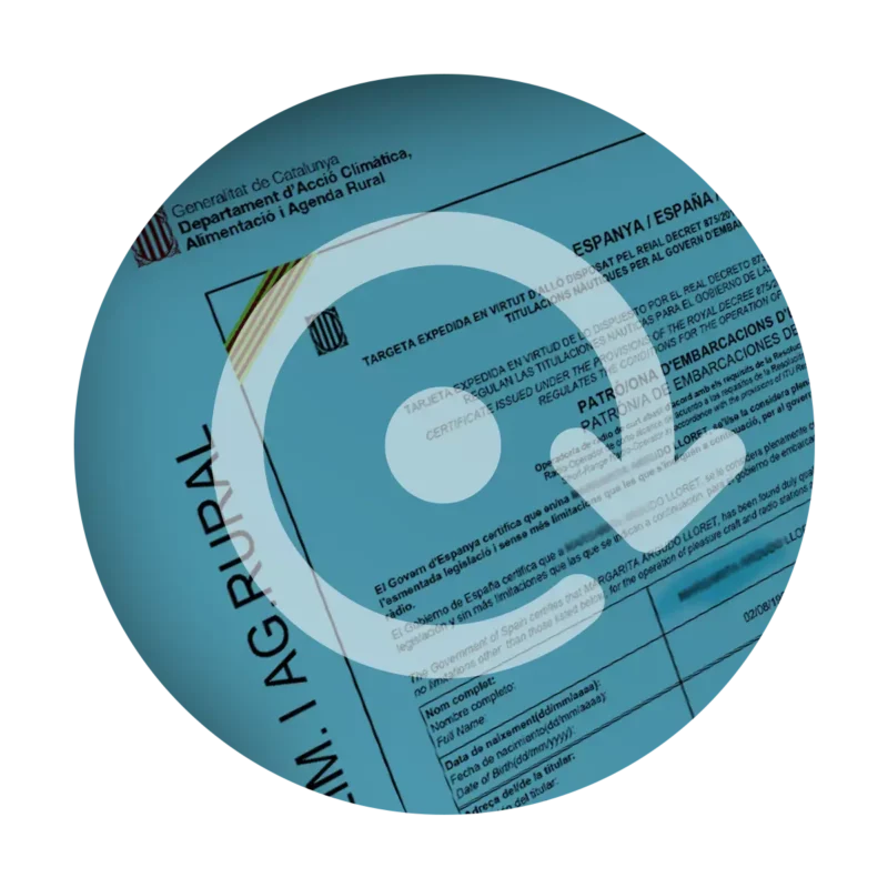 Gestión de renovación de títulos náuticos de recreo y pago de tasas en Cataluña con EscolaPort